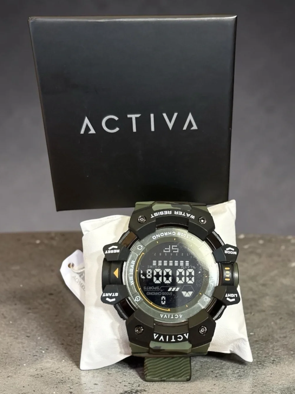 Activa Camouflage Digital Men’s Sports Watch NWT